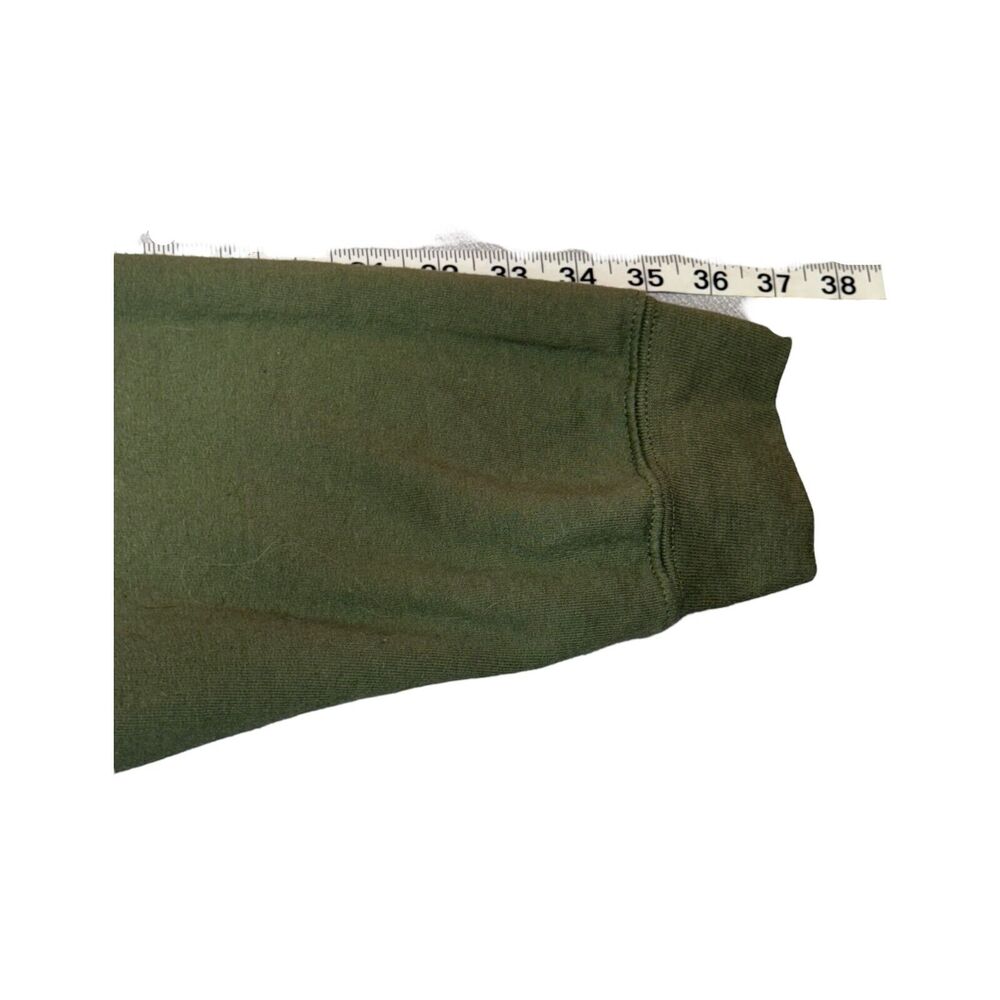 Gildan Sweatshirt Men's XL Olive Green Fleece Lined Baked To Perfection Pullover - Picture 7 of 8